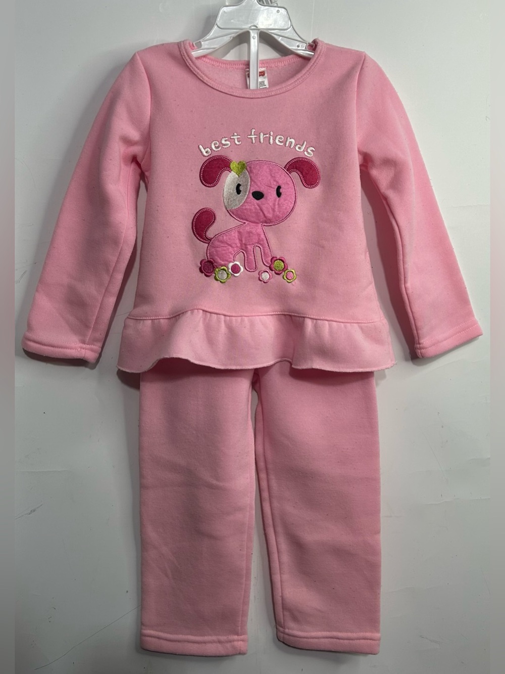 5 for $25🔥Fisher‎ Price Pink Puppy Best Friends Sweatshirt and Pants Set 3T